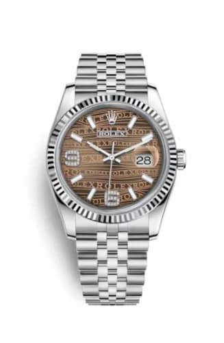Rolex Datejust 36 Stainless Steel Fluted / Jubilee / Bronze Wave 116234-0158 — фото часов Rolex Datejust 36 Stainless Steel Fluted / Jubilee / Bronze Wave 116234-0158 — фото часов