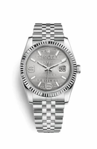 Rolex Datejust 36 Stainless Steel Fluted / Jubilee / Rhodium Wave 116234-0159 — фото часов Rolex Datejust 36 Stainless Steel Fluted / Jubilee / Rhodium Wave 116234-0159 — фото часов