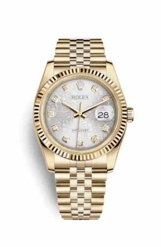Rolex Datejust 36 Yellow Gold Fluted / Jubilee / Rhodium Computer 116238-0069 — фото часов Rolex Datejust 36 Yellow Gold Fluted / Jubilee / Rhodium Computer 116238-0069 — фото часов