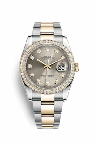 Rolex Datejust 36 Rolesor Yellow Diamond / Oyster / Steel Diamond 116243-0013 — фото часов Rolex Datejust 36 Rolesor Yellow Diamond / Oyster / Steel Diamond 116243-0013 — фото часов