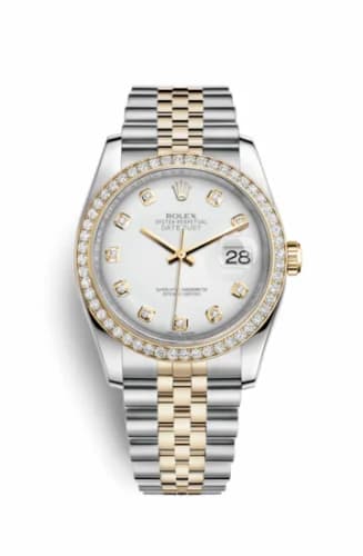 Rolex Datejust 36 Rolesor Yellow Diamond / Jubilee / White Diamond 116243-0021 — фото часов Rolex Datejust 36 Rolesor Yellow Diamond / Jubilee / White Diamond 116243-0021 — фото часов