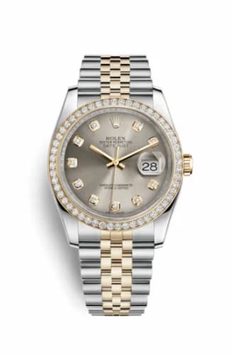 Rolex Datejust 36 Rolesor Yellow Diamond / Jubilee / Steel Diamond 116243-0023 — фото часов Rolex Datejust 36 Rolesor Yellow Diamond / Jubilee / Steel Diamond 116243-0023 — фото часов