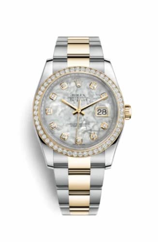 Rolex Datejust 36 Rolesor Yellow Diamond / Oyster / MOP 116243-0027 — фото часов Rolex Datejust 36 Rolesor Yellow Diamond / Oyster / MOP 116243-0027 — фото часов