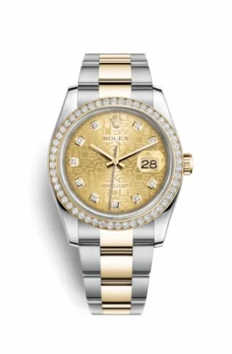 Rolex Datejust 36 Rolesor Yellow Diamond / Oyster / Champagne Computer 116243-0029 — фото часов Rolex Datejust 36 Rolesor Yellow Diamond / Oyster / Champagne Computer 116243-0029 — фото часов