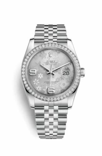 Rolex Datejust 36 Stainless Steel Diamond / Jubilee / Silver Floral 116244-0002 — фото часов Rolex Datejust 36 Stainless Steel Diamond / Jubilee / Silver Floral 116244-0002 — фото часов