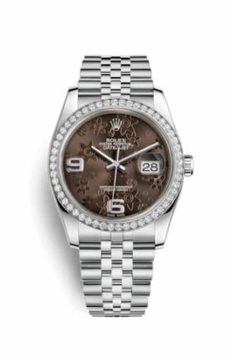 Rolex Datejust 36 Stainless Steel Diamond / Jubilee/ Bronze Floral 116244-0003 — фото часов Rolex Datejust 36 Stainless Steel Diamond / Jubilee/ Bronze Floral 116244-0003 — фото часов