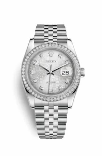Rolex Datejust 36 Stainless Steel Diamond / Jubilee / Silver Computer 116244-0008 — фото часов Rolex Datejust 36 Stainless Steel Diamond / Jubilee / Silver Computer 116244-0008 — фото часов