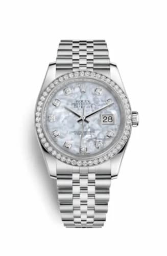 Rolex Datejust 36 Stainless Steel Diamond / Jubilee / MOP 116244-0011 — фото часов Rolex Datejust 36 Stainless Steel Diamond / Jubilee / MOP 116244-0011 — фото часов