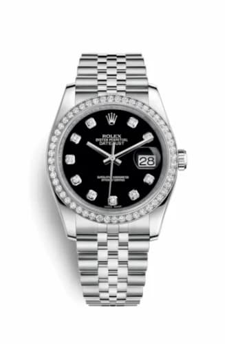 Rolex Datejust 36 Stainless Steel Diamond / Jubilee / Black Diamond 116244-0014 — фото часов Rolex Datejust 36 Stainless Steel Diamond / Jubilee / Black Diamond 116244-0014 — фото часов