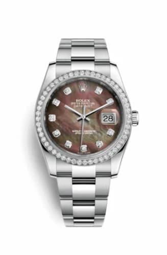 Rolex Datejust 36 Stainless Steel Diamond / Oyster / Black MOP 116244-0019 — фото часов Rolex Datejust 36 Stainless Steel Diamond / Oyster / Black MOP 116244-0019 — фото часов