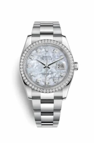 Rolex Datejust 36 Stainless Steel Diamond / Oyster / MOP 116244-0020 — фото часов Rolex Datejust 36 Stainless Steel Diamond / Oyster / MOP 116244-0020 — фото часов