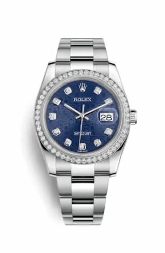 Rolex Datejust 36 Stainless Steel Diamond / Jubilee / Blue Computer 116244-0021 — фото часов Rolex Datejust 36 Stainless Steel Diamond / Jubilee / Blue Computer 116244-0021 — фото часов