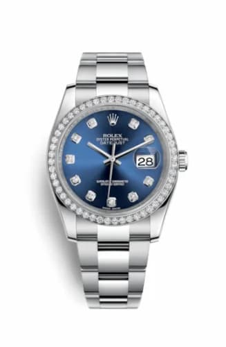 Rolex Datejust 36 Stainless Steel Diamond / Oyster / Blue Diamond 116244-0022 — фото часов Rolex Datejust 36 Stainless Steel Diamond / Oyster / Blue Diamond 116244-0022 — фото часов