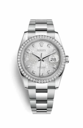 Rolex Datejust 36 Stainless Steel Diamond / Oyster / Silver Computer 116244-0024 — фото часов Rolex Datejust 36 Stainless Steel Diamond / Oyster / Silver Computer 116244-0024 — фото часов