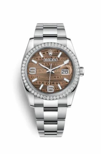 Rolex Datejust 36 Stainless Steel Diamond/ Oyster / Bronze Wave 116244-0037 — фото часов Rolex Datejust 36 Stainless Steel Diamond/ Oyster / Bronze Wave 116244-0037 — фото часов