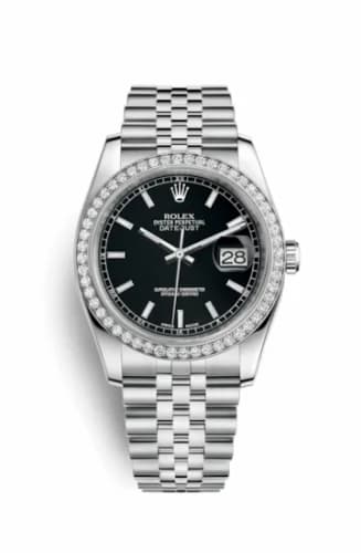 Rolex Datejust 36 Stainless Steel Diamond / Jubilee / Black 116244-0043 — фото часов Rolex Datejust 36 Stainless Steel Diamond / Jubilee / Black 116244-0043 — фото часов