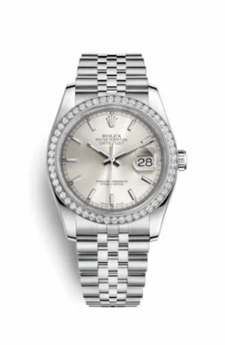Rolex Datejust 36 Stainless Steel Diamond / Jubilee / Silver 116244-0058 — фото часов Rolex Datejust 36 Stainless Steel Diamond / Jubilee / Silver 116244-0058 — фото часов