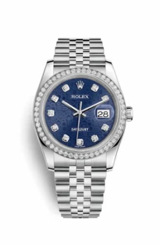 Rolex Datejust 36 Stainless Steel Diamond / Jubilee / Blue Computer 116244-0059 — фото часов Rolex Datejust 36 Stainless Steel Diamond / Jubilee / Blue Computer 116244-0059 — фото часов