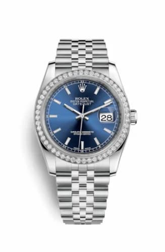 Rolex Datejust 36 Stainless Steel Diamond / Jubilee / Blue 116244-0063 — фото часов Rolex Datejust 36 Stainless Steel Diamond / Jubilee / Blue 116244-0063 — фото часов