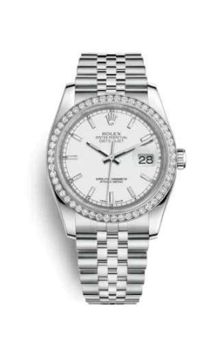 Rolex Datejust 36 Stainless Steel Diamond / Jubilee / White 116244-0064 — фото часов Rolex Datejust 36 Stainless Steel Diamond / Jubilee / White 116244-0064 — фото часов