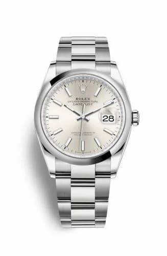 Rolex Datejust 36 Stainless Steel / Domed / Silver / Oyster 126200-0002 — фото часов Rolex Datejust 36 Stainless Steel / Domed / Silver / Oyster 126200-0002 — фото часов
