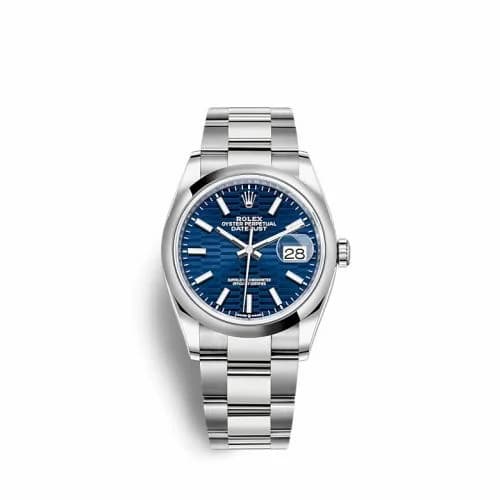 Rolex Datejust 36 Stainless Steel / Domed / Blue - Fluted / Oyster 126200-0022 — фото часов Rolex Datejust 36 Stainless Steel / Domed / Blue - Fluted / Oyster 126200-0022 — фото часов