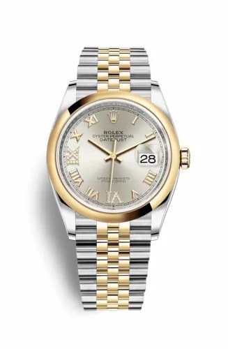 Rolex Datejust 36 Stainless Steel / Yellow Gold / Smooth / Silver Roman Diamond / Jubilee 126203-0031 — фото часов Rolex Datejust 36 Stainless Steel / Yellow Gold / Smooth / Silver Roman Diamond / Jubilee 126203-0031 — фото часов