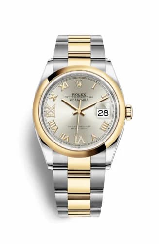 Rolex Datejust 36 Stainless Steel / Yellow Gold / Smooth / Silver Roman Diamond / Oyster 126203-0032 — фото часов Rolex Datejust 36 Stainless Steel / Yellow Gold / Smooth / Silver Roman Diamond / Oyster 126203-0032 — фото часов