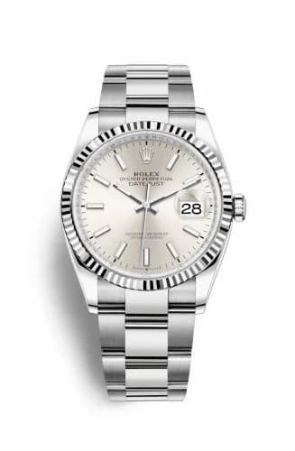 Rolex Datejust 36 Stainless Steel / Fluted / Silver / Oyster 126234-0014 — фото часов Rolex Datejust 36 Stainless Steel / Fluted / Silver / Oyster 126234-0014 — фото часов