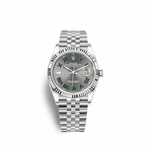 Rolex Datejust 36 Stainless Steel / Fluted / Slate - Roman / Jubilee 126234-0045 — фото часов Rolex Datejust 36 Stainless Steel / Fluted / Slate - Roman / Jubilee 126234-0045 — фото часов