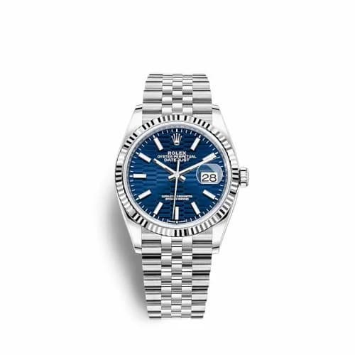 Rolex Datejust 36 Stainless Steel / Fluted / Blue - Fluted / Jubilee 126234-0049 — фото часов Rolex Datejust 36 Stainless Steel / Fluted / Blue - Fluted / Jubilee 126234-0049 — фото часов