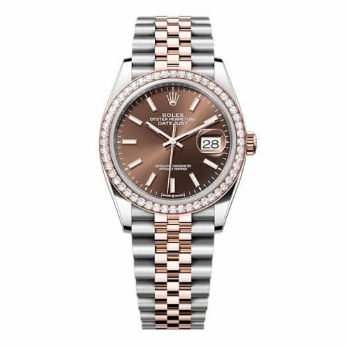 Rolex Datejust 36 Stainless Steel - Everose - Diamond / Chocolate / Jubilee 126281RBR-0031