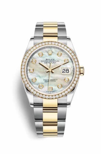 Rolex Datejust 36 Stainless Steel / Yellow Gold / Diamond / MOP Diamond / Oyster 126283RBR-0010 — фото часов Rolex Datejust 36 Stainless Steel / Yellow Gold / Diamond / MOP Diamond / Oyster 126283RBR-0010 — фото часов