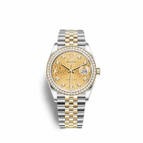 Rolex Datejust 36 Stainless Steel / Yellow Gold / Diamond / Champagne - Computer / Jubilee 126283RBR-0019 — фото часов Rolex Datejust 36 Stainless Steel / Yellow Gold / Diamond / Champagne - Computer / Jubilee 126283RBR-0019 — фото часов