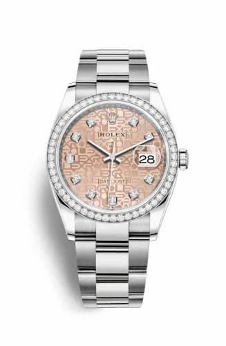 Rolex Datejust 36 Stainless Steel / Diamond / Pink Jubilee / Oyster 126284RBR-0016 — фото часов Rolex Datejust 36 Stainless Steel / Diamond / Pink Jubilee / Oyster 126284RBR-0016 — фото часов