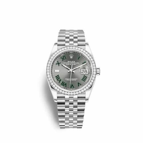 Rolex Datejust 36 Stainless Steel / Diamond / Slate - Roman / Jubilee 126284RBR-0037 — фото часов Rolex Datejust 36 Stainless Steel / Diamond / Slate - Roman / Jubilee 126284RBR-0037 — фото часов
