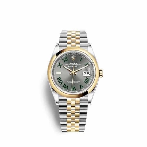Rolex Datejust 36 Stainless Steel / Yellow Gold / Smooth / Slate Roman / Jubilee 26203-0035 — фото часов Rolex Datejust 36 Stainless Steel / Yellow Gold / Smooth / Slate Roman / Jubilee 26203-0035 — фото часов