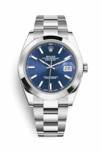 Rolex Datejust 41 Stainless Steel Smooth / Oyster / Blue 126300-0001 — фото часов Rolex Datejust 41 Stainless Steel Smooth / Oyster / Blue 126300-0001 — фото часов