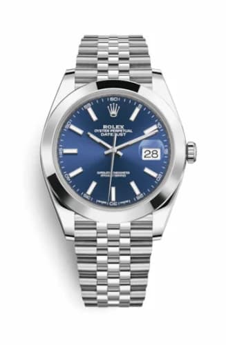 Rolex Datejust 41 Stainless Steel Smooth / Jubilee / Blue 126300-0002 — фото часов Rolex Datejust 41 Stainless Steel Smooth / Jubilee / Blue 126300-0002 — фото часов