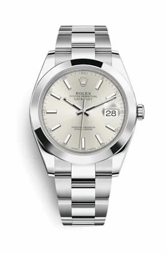 Rolex Datejust 41 Stainless Steel Smooth / Oyster / Silver 126300-0003 — фото часов Rolex Datejust 41 Stainless Steel Smooth / Oyster / Silver 126300-0003 — фото часов