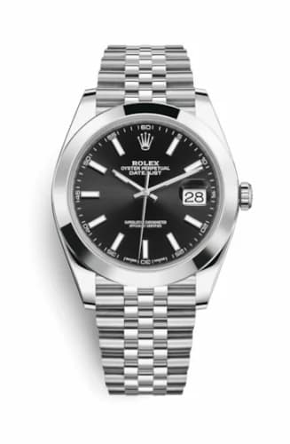Rolex Datejust 41 Stainless Steel Smooth / Jubilee / Black 126300-0012 — фото часов Rolex Datejust 41 Stainless Steel Smooth / Jubilee / Black 126300-0012 — фото часов