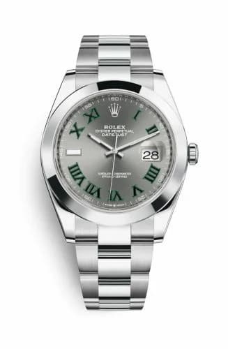 Rolex Datejust 41 Stainless Steel Smooth / Oyster / Slate Roman 126300-0013 — фото часов Rolex Datejust 41 Stainless Steel Smooth / Oyster / Slate Roman 126300-0013 — фото часов