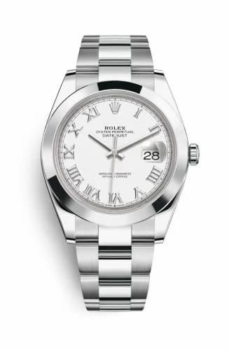 Rolex Datejust 41 Stainless Steel Smooth / Oyster / White Roman 126300-0015 — фото часов Rolex Datejust 41 Stainless Steel Smooth / Oyster / White Roman 126300-0015 — фото часов