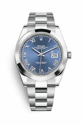Rolex Datejust 41 Stainless Steel Smooth / Oyster / Blue Roman 126300-0017 — фото часов Rolex Datejust 41 Stainless Steel Smooth / Oyster / Blue Roman 126300-0017 — фото часов