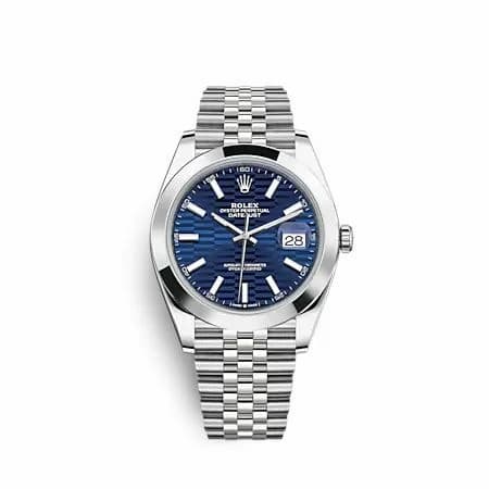 Rolex Datejust 41 Stainless Steel Smooth / Jubilee / Blue- Fluted 126300-0024 — фото часов Rolex Datejust 41 Stainless Steel Smooth / Jubilee / Blue- Fluted 126300-0024 — фото часов