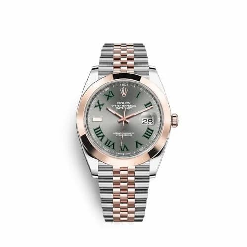 Rolex Datejust 41 Rolesor Everose Smooth / Jubilee / Slate - Roman 126301-0016 — фото часов Rolex Datejust 41 Rolesor Everose Smooth / Jubilee / Slate - Roman 126301-0016 — фото часов