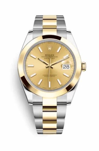 Rolex Datejust 41 Rolesor Yellow Smooth / Oyster / Champagne 126303-0009 — фото часов Rolex Datejust 41 Rolesor Yellow Smooth / Oyster / Champagne 126303-0009 — фото часов