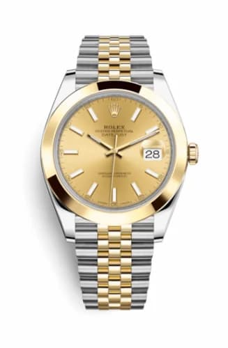 Rolex Datejust 41 Rolesor Yellow Smooth / Jubilee / Champagne 126303-0010 — фото часов Rolex Datejust 41 Rolesor Yellow Smooth / Jubilee / Champagne 126303-0010 — фото часов