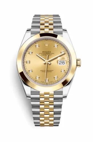 Rolex Datejust 41 Rolesor Yellow Smooth / Jubilee / Champagne - Diamond 126303-0012 — фото часов Rolex Datejust 41 Rolesor Yellow Smooth / Jubilee / Champagne - Diamond 126303-0012 — фото часов