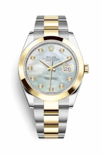 Rolex Datejust 41 Rolesor Yellow Smooth / Oyster / MOP 126303-0017 — фото часов Rolex Datejust 41 Rolesor Yellow Smooth / Oyster / MOP 126303-0017 — фото часов